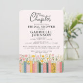 Floral Storybook Her Next Chapter Bridal Shower  招待状 (スタンド正面)