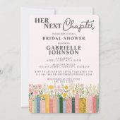 Floral Storybook Her Next Chapter Bridal Shower  招待状 (正面)