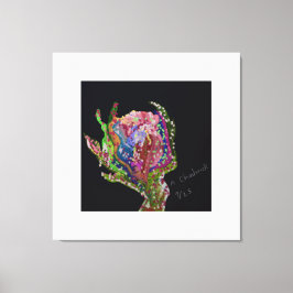 Floral Stretched Canvas Print Art キャンバスプリント