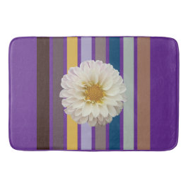 Floral Stripe Botanical Bath Mat バスマット