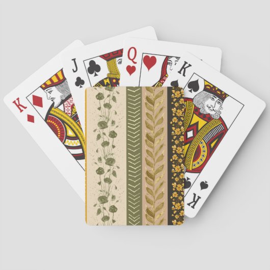 Floral Stripes トランプ (裏面)