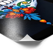 Floral Sugar Skull フォトプリント (角)