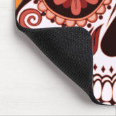 Floral Sugar Skull Day of the Dead Art マウスパッド (コーナー)