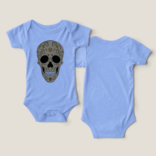 Floral Sugar Skull Dia de los Muertos (デザイン正面&裏面)