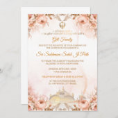 Floral Sukhmani Sahib Path Invitation 招待状 (正面/裏面)