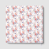 Floral Summer Butterfly Baby Shower Guest Book ゲストブック (裏面)