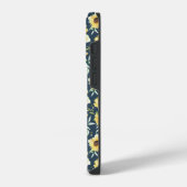 Floral sunflower case for iphone 14 pro iPhoneケース (左側面)