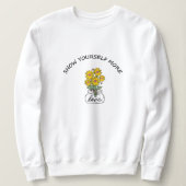  Floral sweatshirt for women スウェットシャツ (デザイン正面)