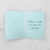 FLORAL SWEEP SYMPATHY CARD サンキューカード (内部)