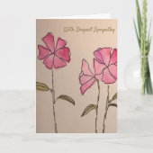 Floral Sympathy Card (Blank Inside) カード (正面)