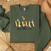 Floral T-shirt: The Best Mom Ever Tシャツ