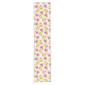 Floral Table Runner - Elegant Wedding & Party ショートテーブルランナー (正面)
