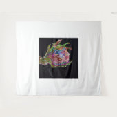 Floral Tapestry Artwork タペストリー (正面(横))