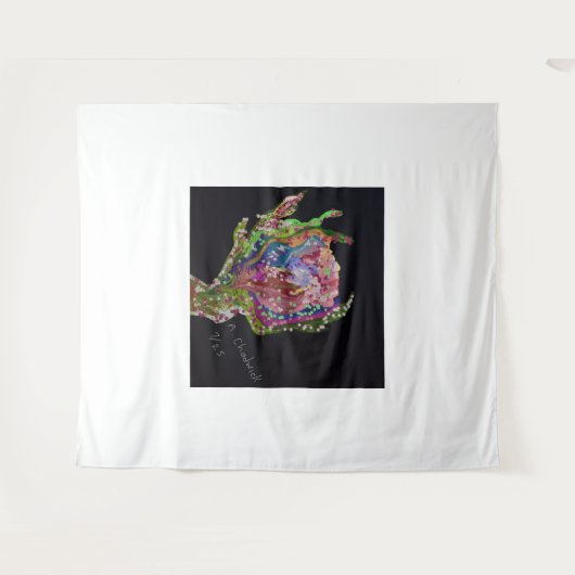 Floral Tapestry Artwork タペストリー (正面(横))