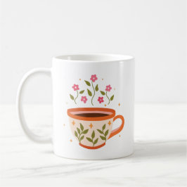 Floral tea cup コーヒーマグカップ