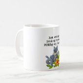 Floral Tea Kitty | Mug コーヒーマグカップ (正面左)
