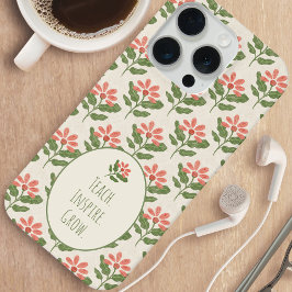 Floral Teacher Appreciation  iPhone 15 Proケース