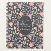 Floral Teacher Planner - Let Joy Bloom Design プランナー手帳 (正面)