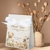Floral Teddy Bear Baby Shower Favor Box フェイバーボックス