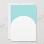  Floral Teddy Bear Baby Shower Invitation Neutral  招待状 (裏面)