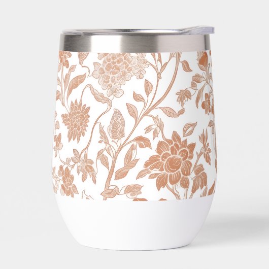 Floral Terracotta Toile Pattern (左面)