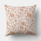 Floral Terracotta Toile Pattern クッション (裏面)