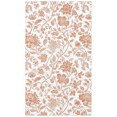 Floral Terracotta Toile Pattern テーブルクロス (正面)