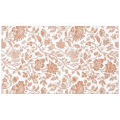 Floral Terracotta Toile Pattern テーブルクロス (正面(横))