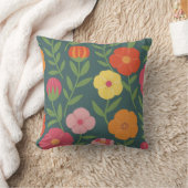 Floral texture クッション (ブランケット)