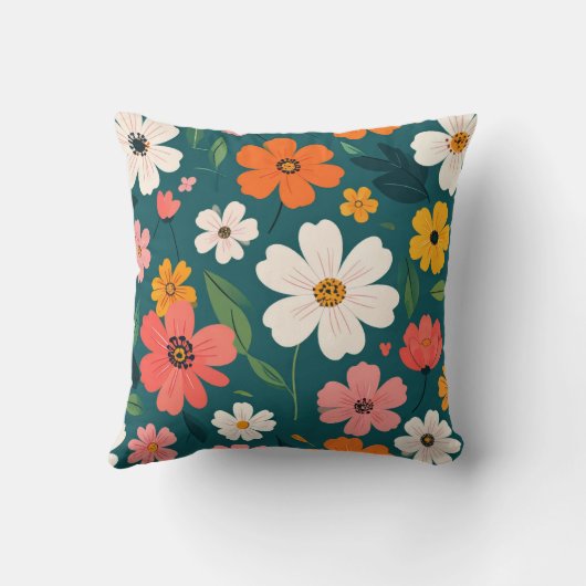 Floral texture クッション (裏面)