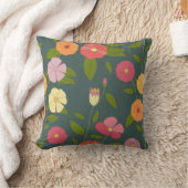 Floral texture クッション (ブランケット)