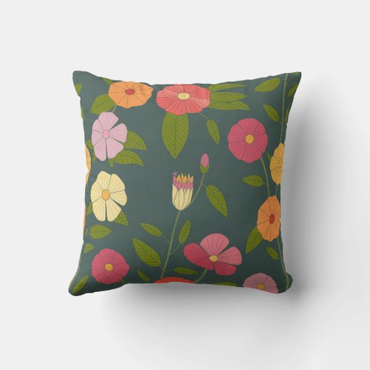 Floral texture クッション (裏面)