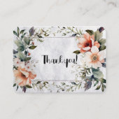Floral Thank You エンクロージャーカード (正面)