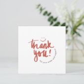 Floral Thank You Business Card – Small Business  招待状 (スタンド正面)