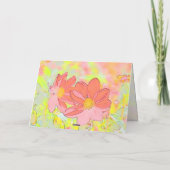 Floral "Thank You" Card サンキューカード (裏面)