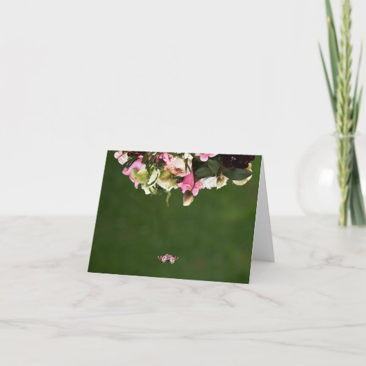 Floral Thank You Card with Editable Inside Message サンキューカード (正面)