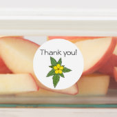 Floral "Thank You" Stickers 3 Flower Designs ラベル (貼付)