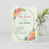 Floral Themed Baby Brunch Invitation (スタンド正面)