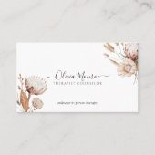 Floral Therapist Counselor Business Card 名刺 (正面)