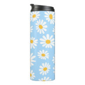 Floral thermal mug, daisy flowers  タンブラー (回転右)