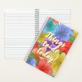 Floral Things To-Do Today! Checklist ノートブック (内側)