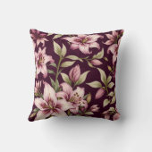Floral Throw Pillow クッション (裏面)