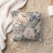 Floral Throw Pillow クッション (ブランケット)