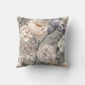 Floral Throw Pillow クッション (裏面)