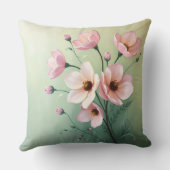 Floral Throw Pillow クッション (裏面)