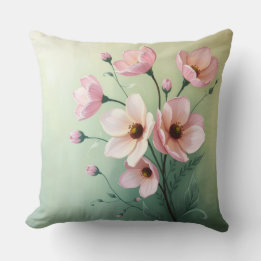 Floral Throw Pillow クッション