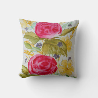 floral throw pillow クッション