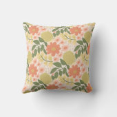 Floral Throw Pillow- Joyful Moments Thankful Heart クッション (裏面)