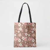 Floral Tote Bag - Over The Shoulder トートバッグ (正面)