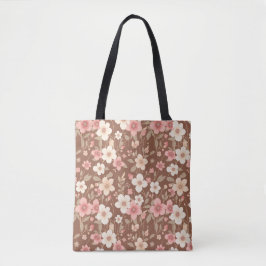 Floral Tote Bag - Over The Shoulder トートバッグ